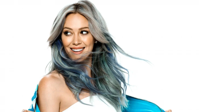 women Hilary Duff actress dyed hair smiling looking away 46 2k
