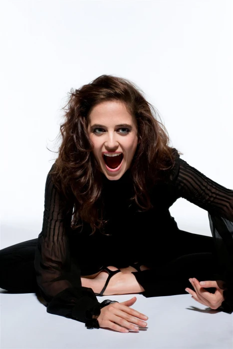 women's black long sleeved top Eva Green actress brunette