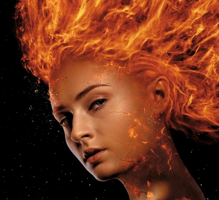 Men Dark Phoenix poster movie orange black comics