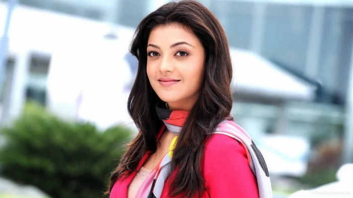 women's pink blazer Actresses Kajal Aggarwal Bollywood Face