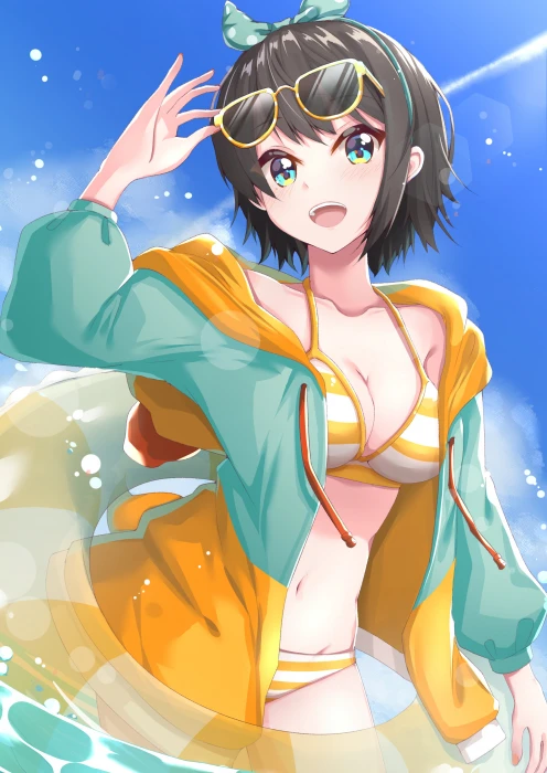 anime girls digital art looking at viewer 2k