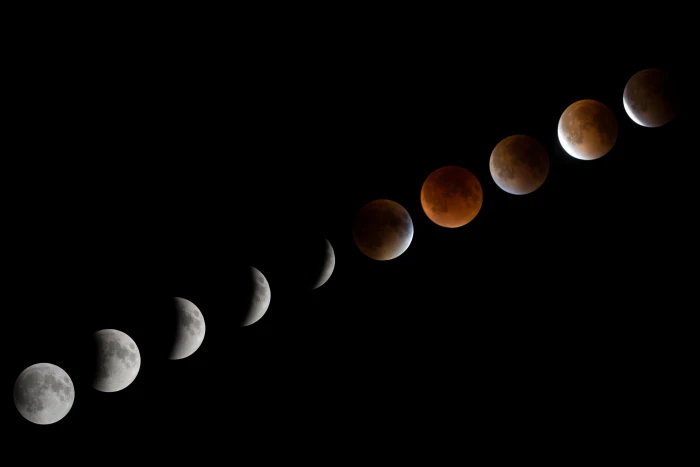 Diagonal Dark sky Lunar Eclipse 2k 4k 5k 8k 10k