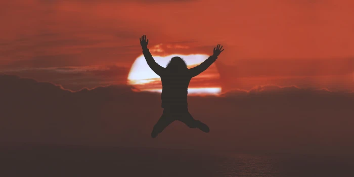 Happy Mood Silhouette Sunset 2k 4k 5k 8k