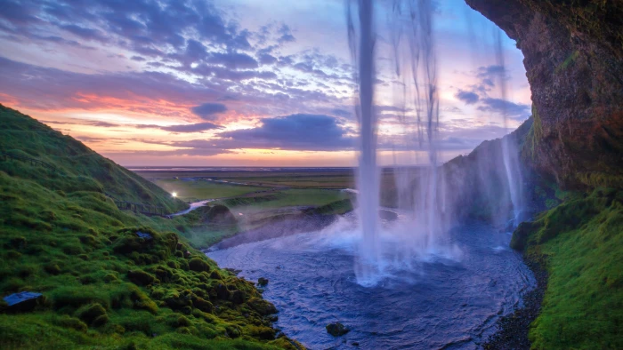 waterfall nature beauty scenics in 2k 4k 5k 8k