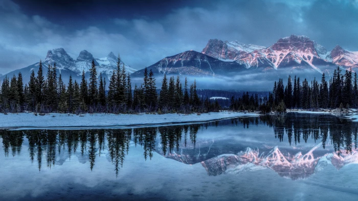 uhd p mountain beauty in nature snow water lake 2k 4k 5k 8k