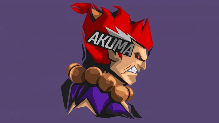 Akuma Street Fighter Minimal Headshot 2k 4k 5k 8k