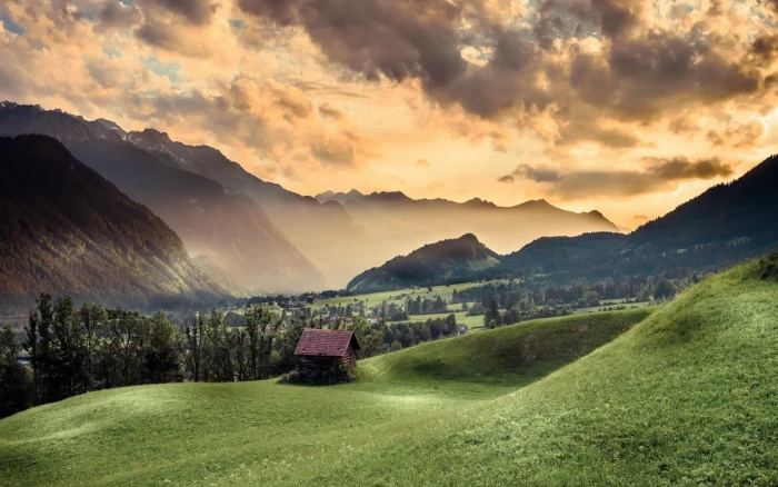 px landscape mountains nature sky Technology Linux HD Art 2k