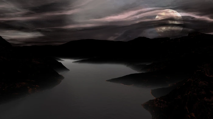 darkness water cloud sky rock scenics nature sea 2k 4k 5k 8k