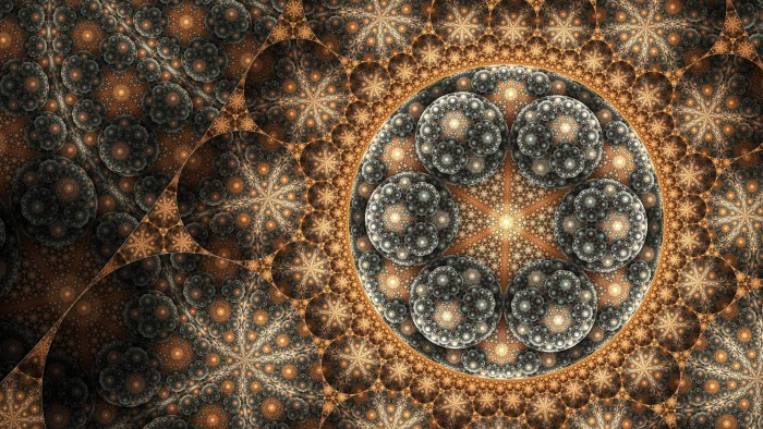 Unsigned Fractal Sand Dollar c suitable for desktop background on a monitor