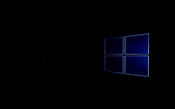 Windows logo 10 copy space night blue indoors no people 2k