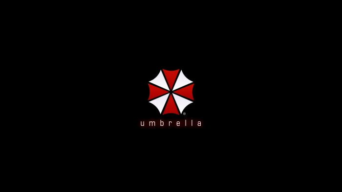 Umbrella Corporation Resident Evil Black Logo HD video games 2k