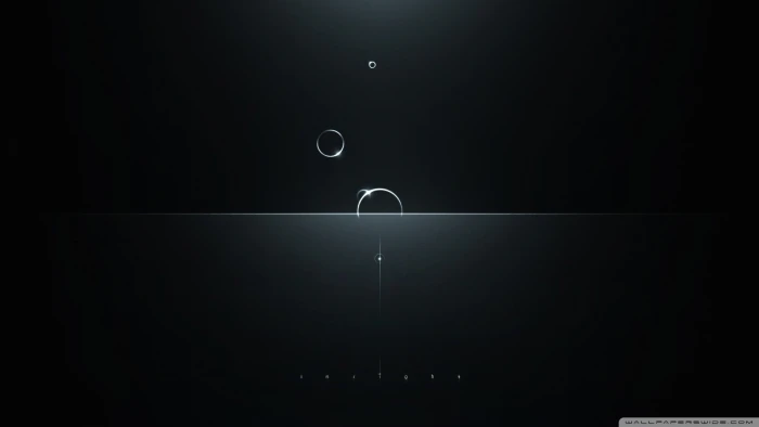 gray and black wallpaper minimalism digital art circle moon 2k
