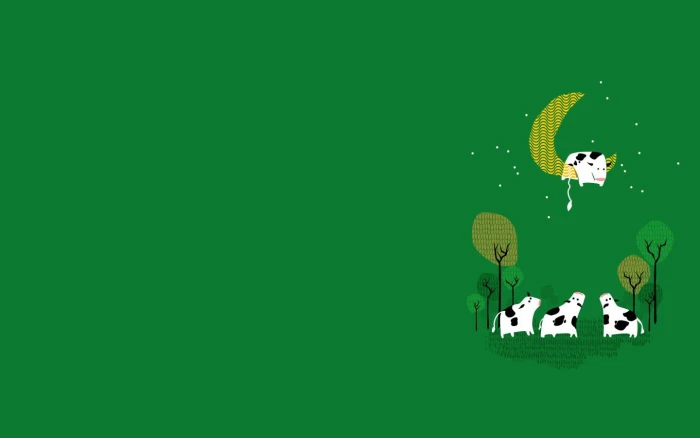 Minimalism Simple Abstract Green Background