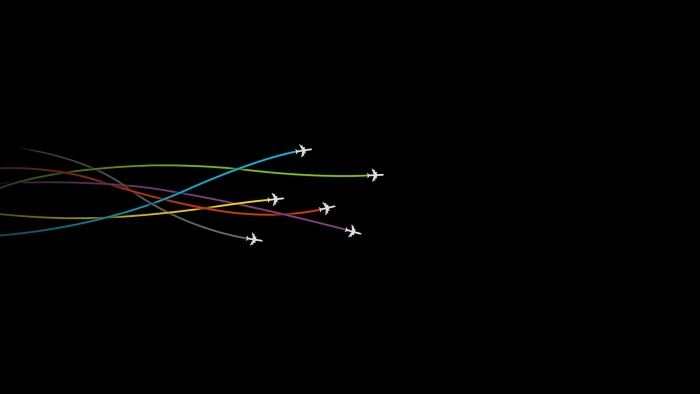 minimalism aircraft lines digital art backgrounds abstract 2k