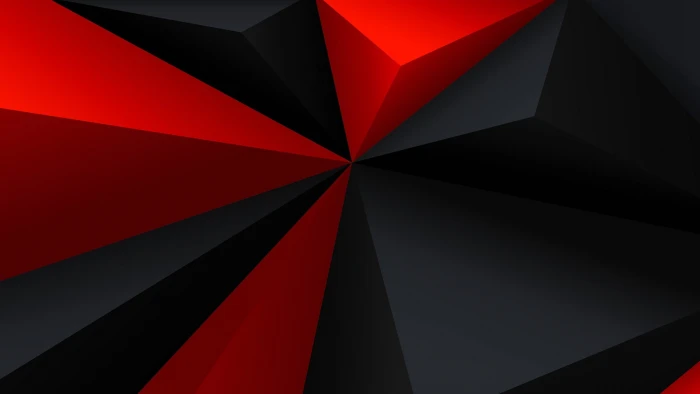 red and black wallpaper digital art minimalism low poly 2k