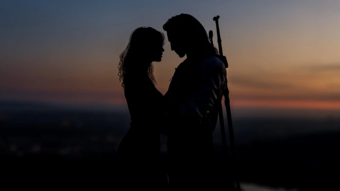 Eziomaverick digital art Yennefer of Vengerberg Geralt Rivia 2k