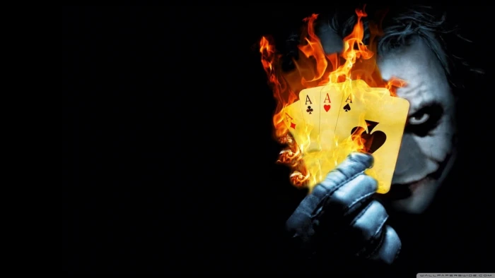 The Joker Ace of Spades movies Dark Knight cards gloves