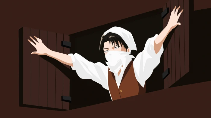 Anime Attack On Titan Levi Ackerman Minimalist Shingeki No Kyojin 2k
