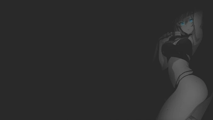 anime manga girls fan art illustration minimalism 2k