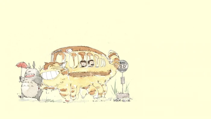 anime Studio Ghibli My Neighbor Totoro copy space representation