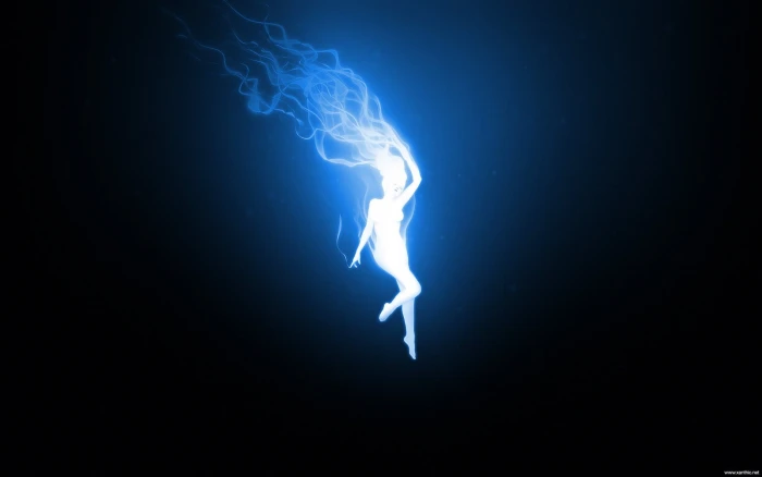 artwork digital art abstract minimalism blue background 2k