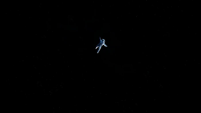 astronaut space black background flying animal wildlife mid air 2k