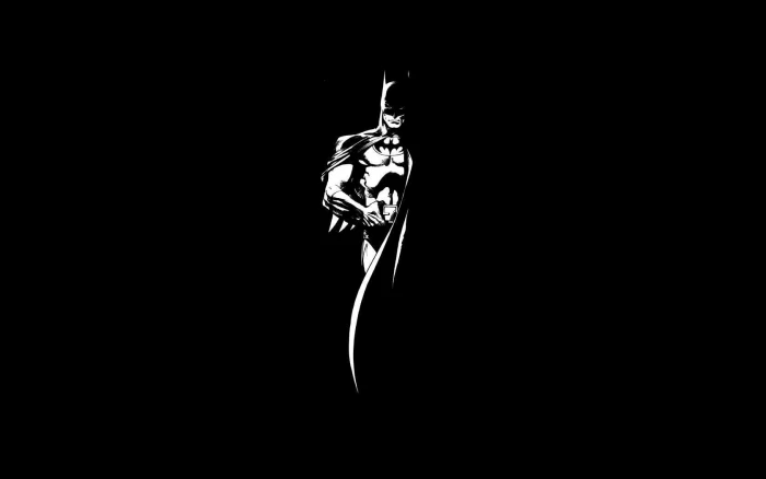 Batman wallpaper minimalism artwork black background studio shot 2k