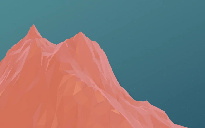 brown mountain illustration digital art minimalism mountains 2k