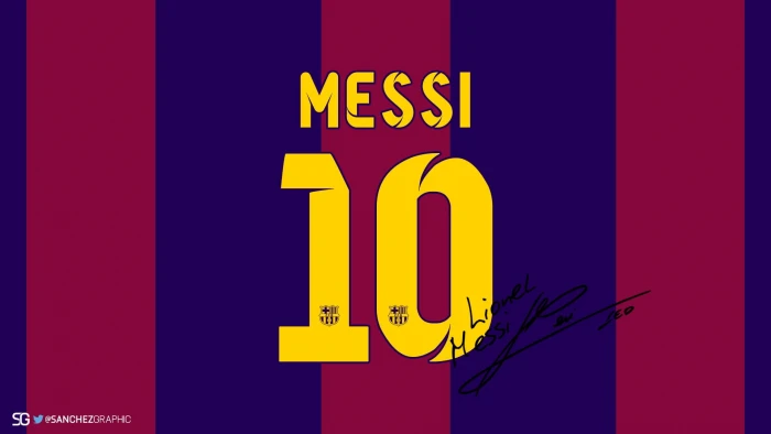 Lionel Messi 10 illustration Sanchez Graphics numbers vector 2k