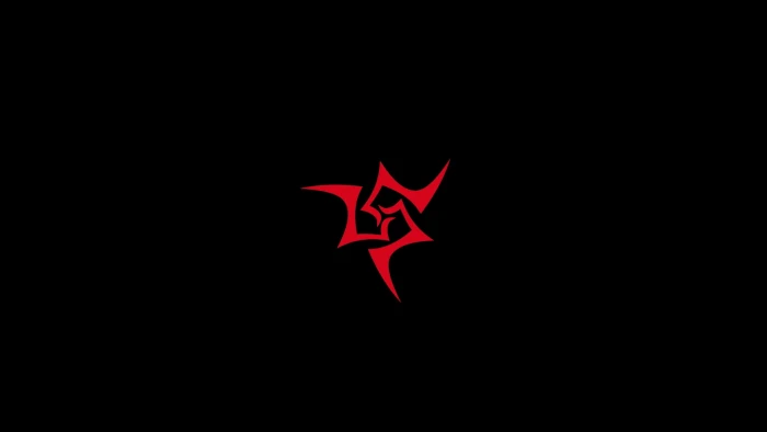 red logo Fate Series minimalism black background no people 2k