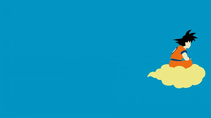 Son Goku digital wallpaper Dragon Ball Z Super Saiyan minimalism 2k