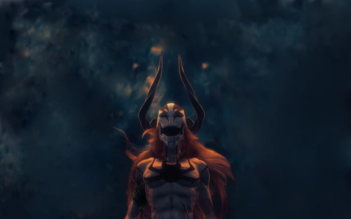 untitled Bleach anime Kurosaki Ichigo front view mask disguise 2k