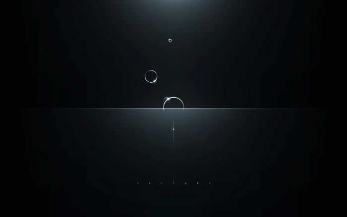 white minimalism digital art abstract text artwork moon 2k
