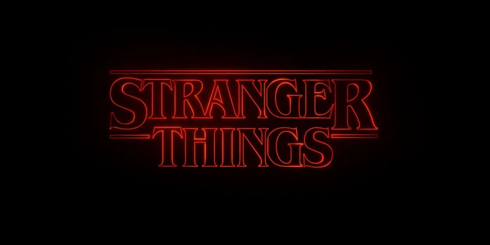 abstracto stranger texto things neon illuminated red 2k