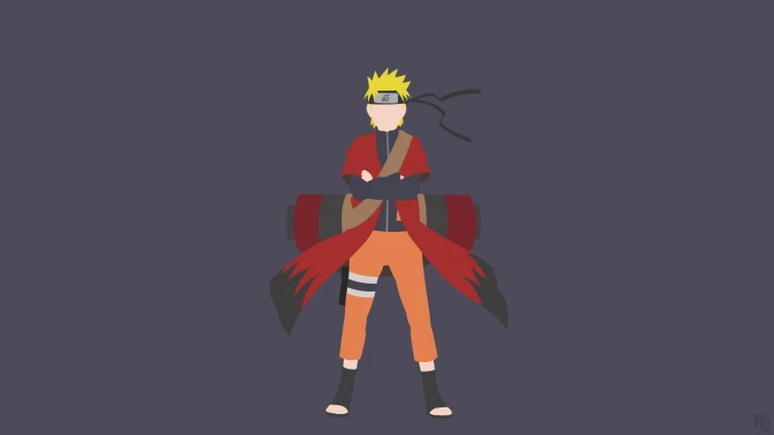 anime Naruto Shippuuden Uzumaki minimalism one person 2k 4k