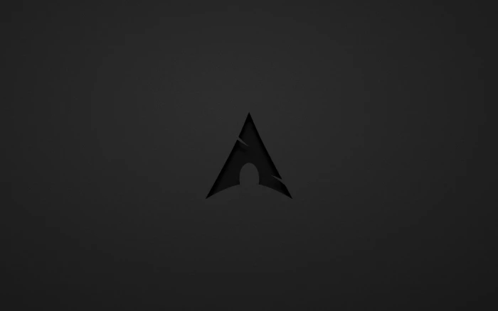 Arch Linux dark gray Archlinux minimalism backgrounds illustration 2k
