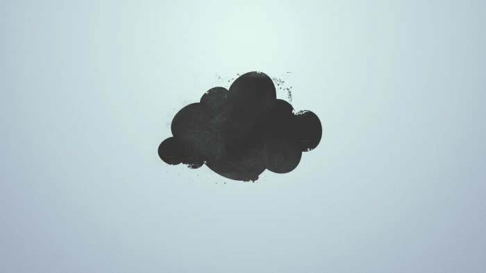 black cloud illustration minimalism clouds artwork simple background 2k