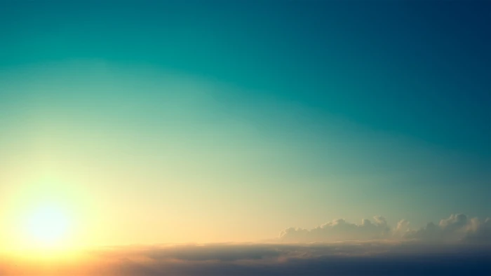 clear blue sky clouds Sun sunlight nature sunset backgrounds 2k