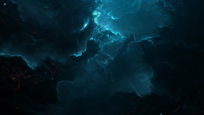 cloud digital wallpaper space nebula art 2k