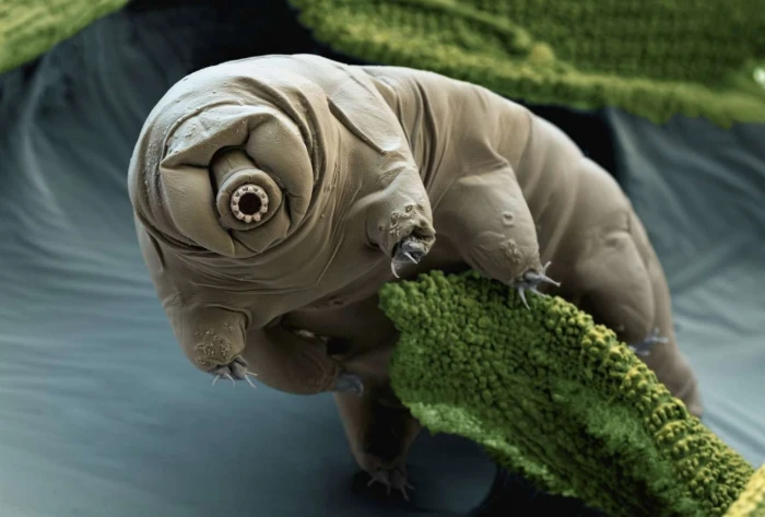 nature creature Tardigrade electron microscope image close up