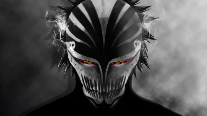 smoke mask Bleach Kurosaki Ichigo bankai Arrancar anime 2k