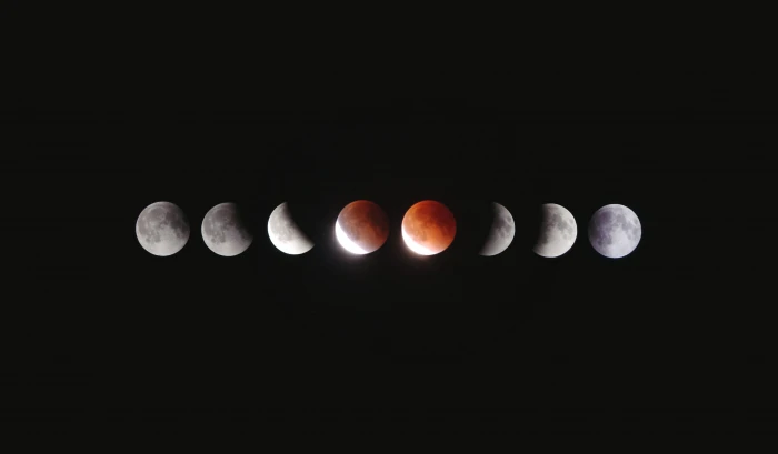 solar eclipse phase of the moons blood moon space science 2k 4k