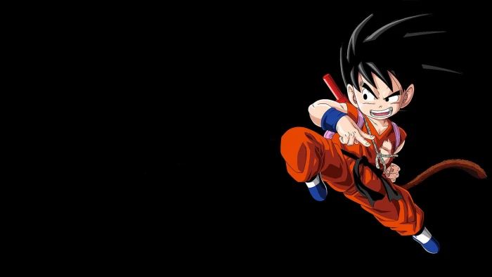 Son Goku Dragon Ball Z Kid anime boys copy space 2k