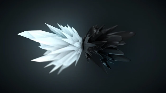 white and black wallpaper abstract render artwork digital art 2k