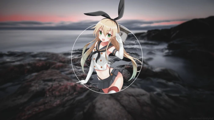 anime girls Kantai Collection Shimakaze Kancolle 2k