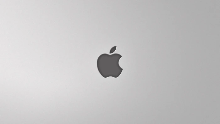 Apple logo Inc minimalism simple background studio shot 2k