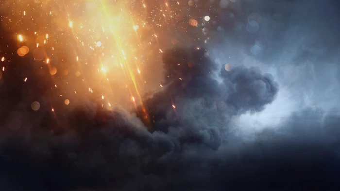 black and gray clouds wallpaper Battlefield 1 night sky no people 2k