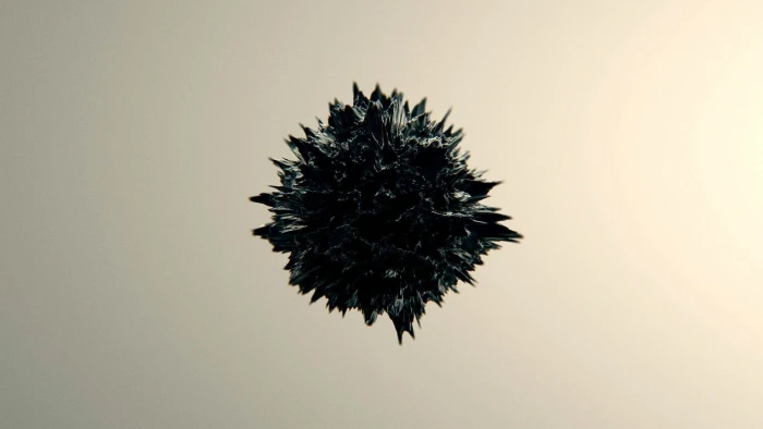 black spiky wallpaper abstract digital art minimalism simple background 2k