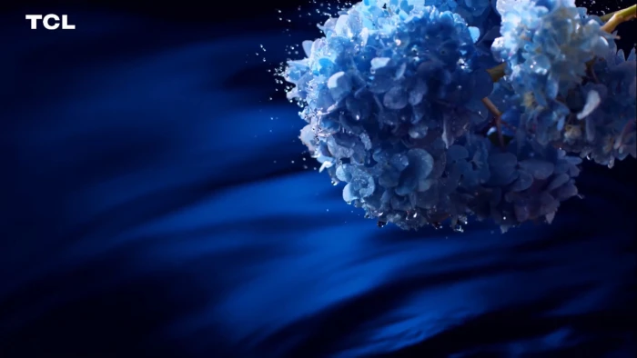 blue flowers water 2k
