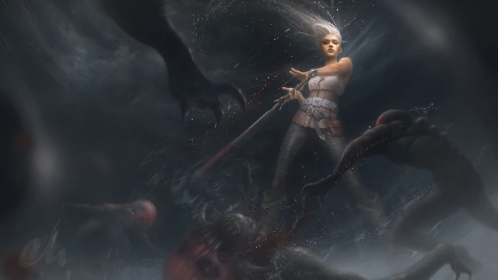 Cirilla Fiona Elen Riannon The Witcher 3 Wild Hunt fantasy girl 2k